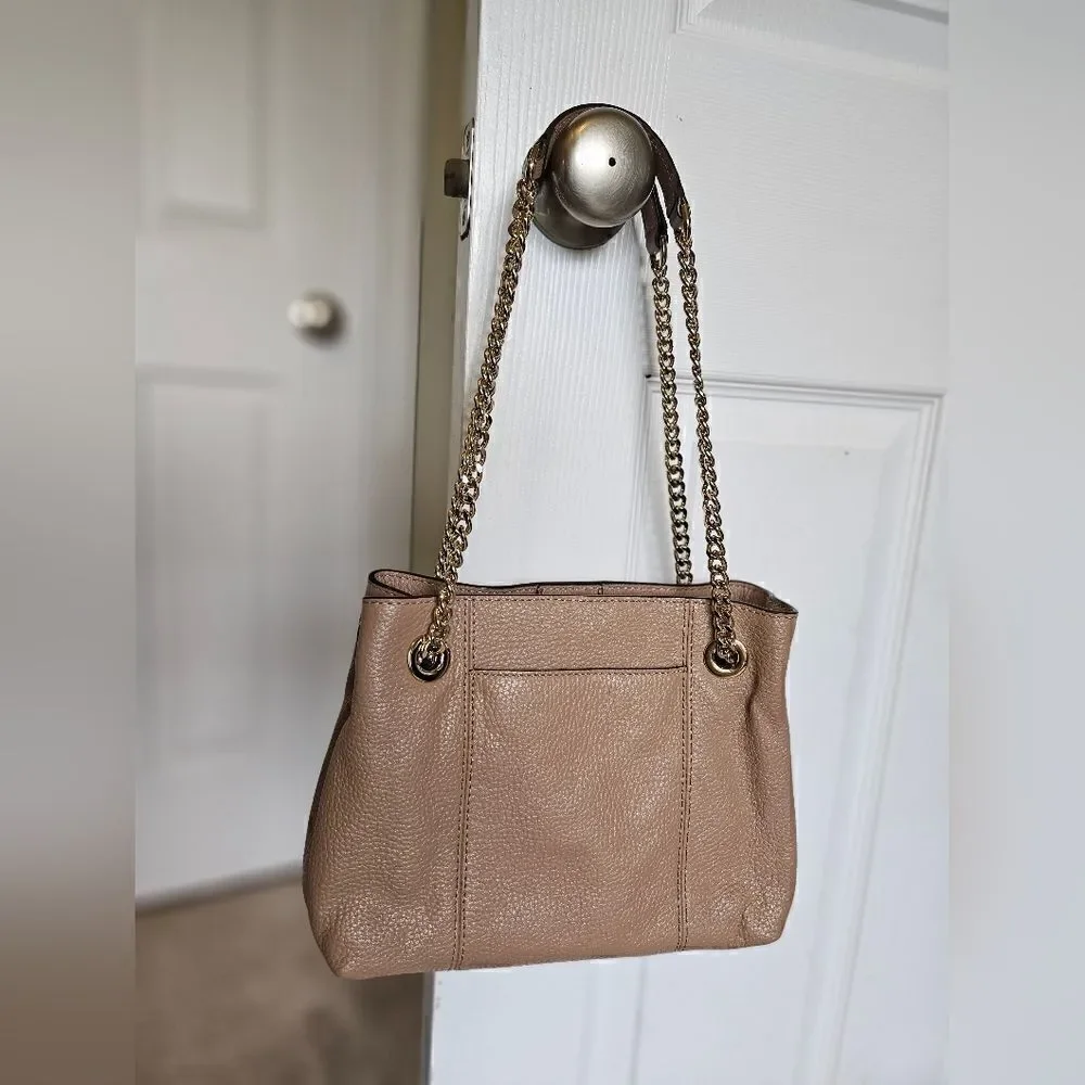 Michael Kors Light Brown Chain Shoulder Bag